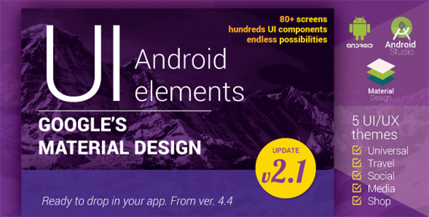 Material Design UI Ionic Template App - 2