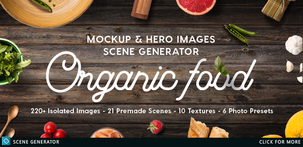 Organic Food Mockup & Hero Images Scene Generator - 8