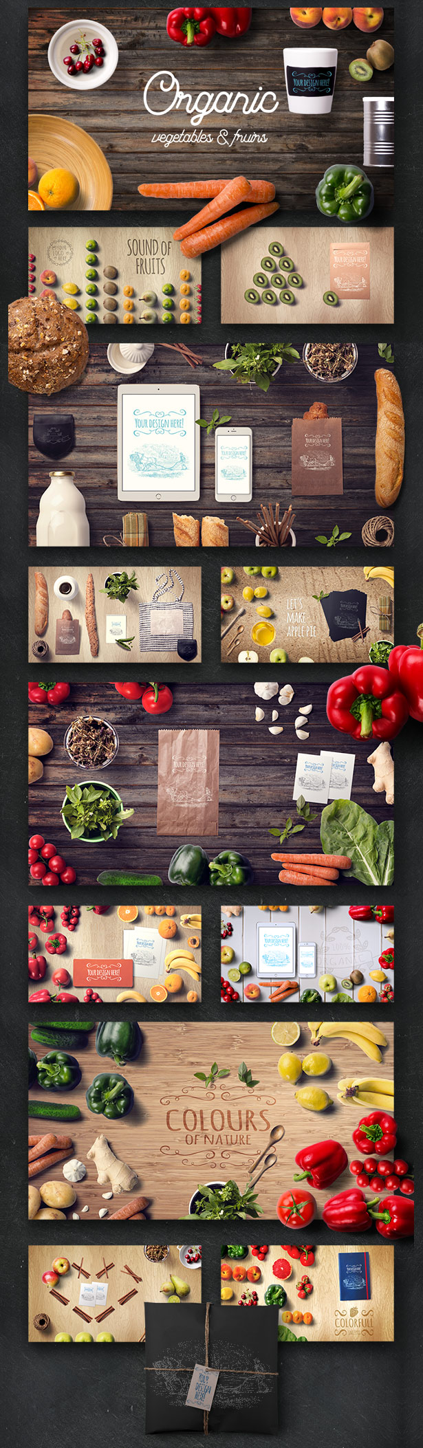 Organic Food Mockup & Hero Images Scene Generator - 2