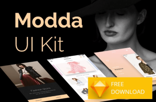 Modda E Commerce UI Kit Freebie for Sketch
