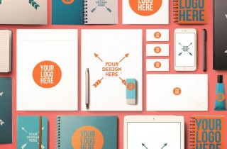 Back To School Office Supplies Mockup