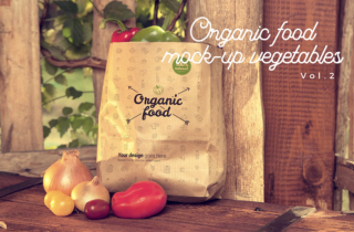 Organic Food Photo Mockup / Vegetables Vol.2