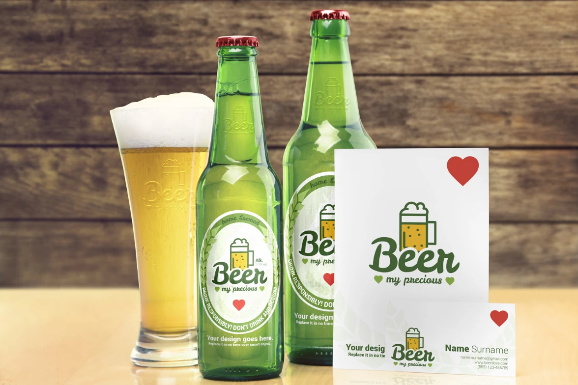 Beer package & branding 
          mock-ups
          