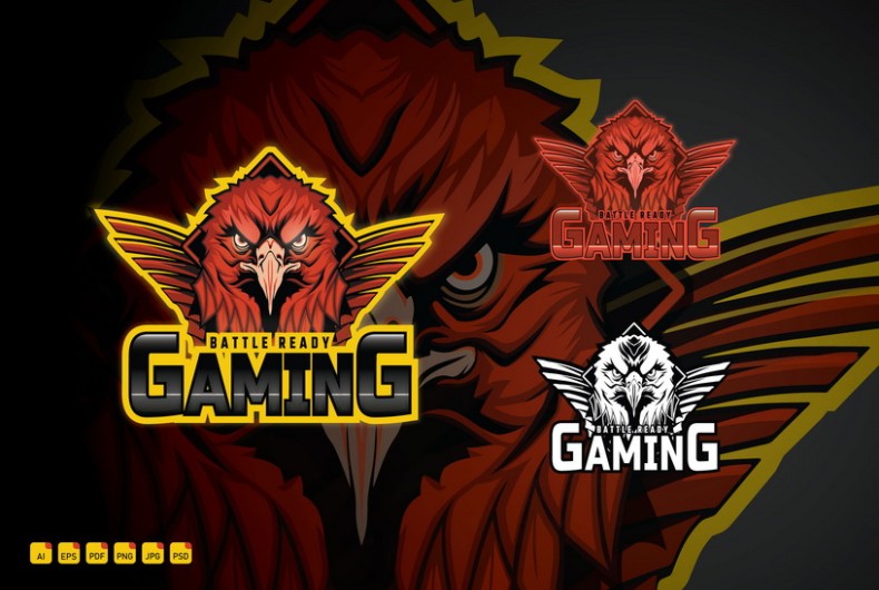 Esport Clan Battle Ready Gaming Logo