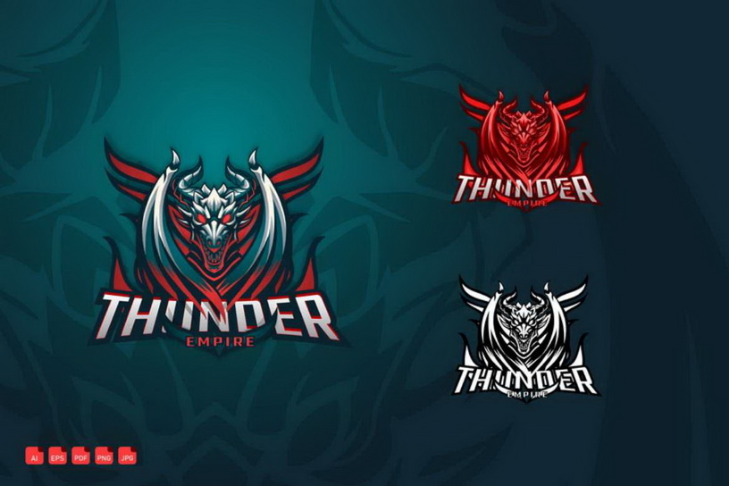 Esports Gaming Logo - Thunder Empire