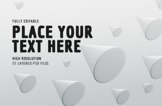 Anitgravity Gray Cone Against Gray Background Mockup