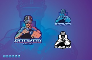 Esports Gaming Logo - Rocked Boosted