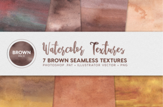 Watercolor Seamless Textures - Brown Pack