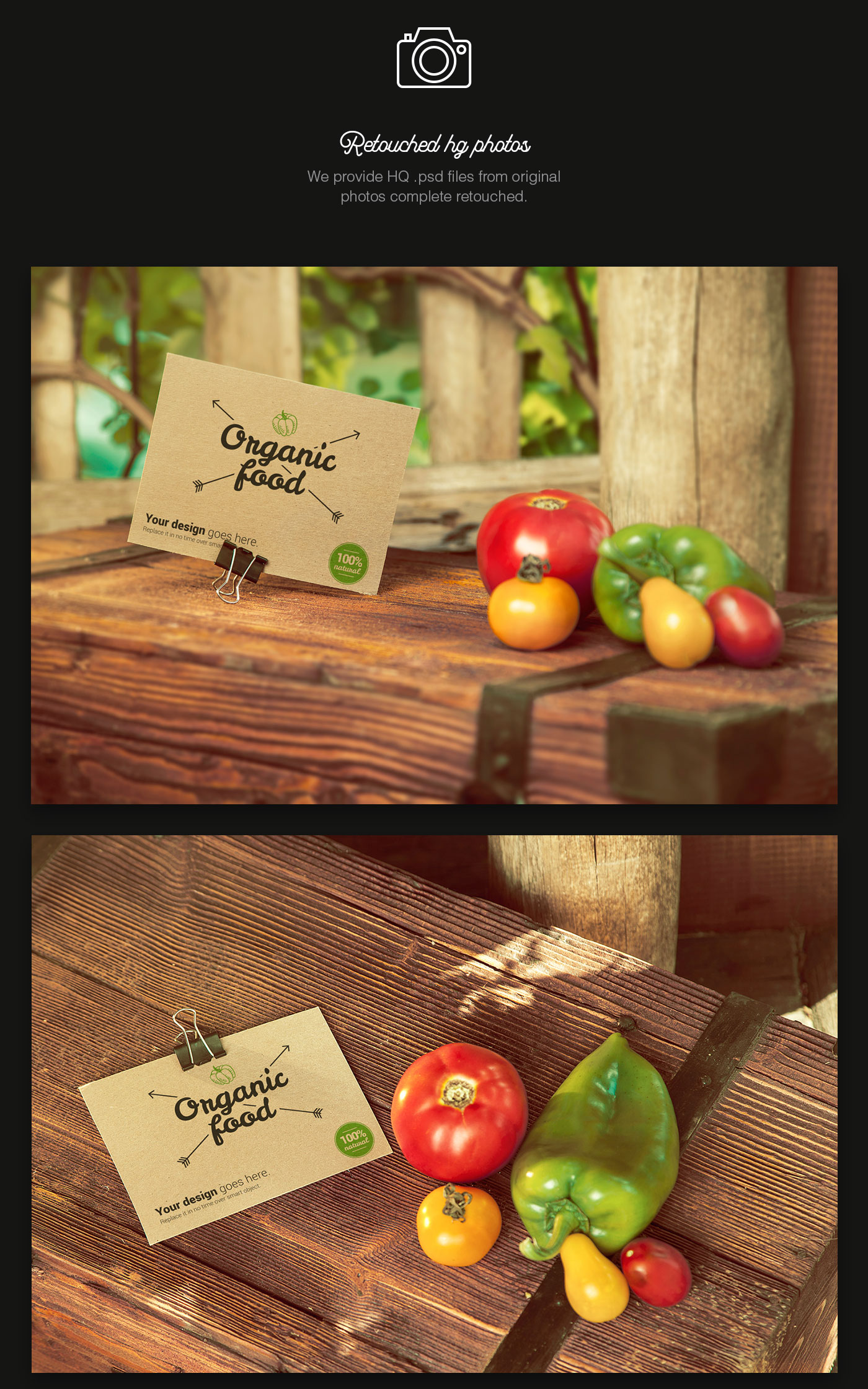Download Organic Food Photo Mockup / Vegetables - CSForm