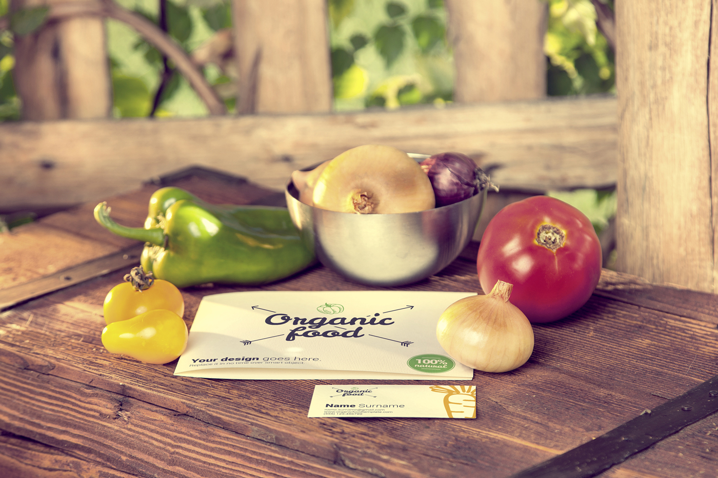 Download Free Organic Food Photo Mockup / Vegetables Vol.2 - CSForm
