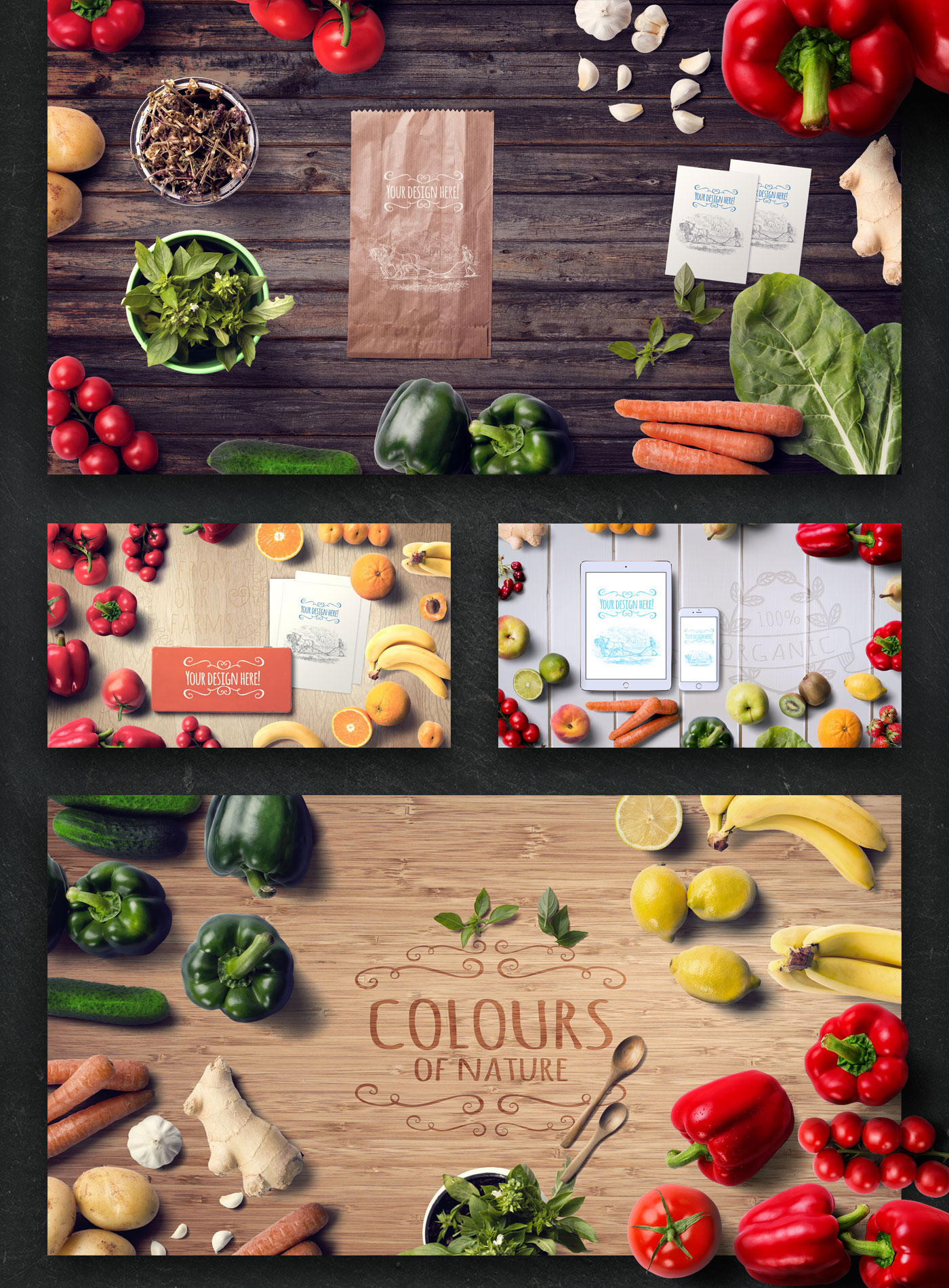 Download Organic Food Mockup & Hero Images Scene Generator - CSForm