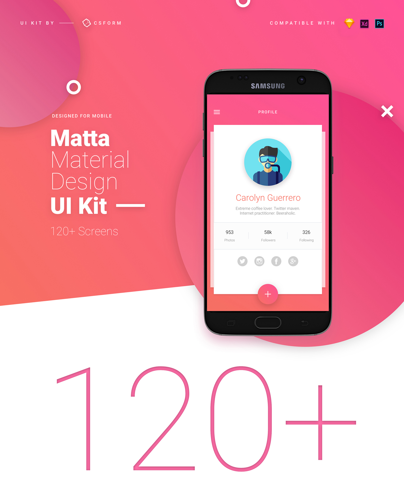 Matta Material design UI Kit - CSForm