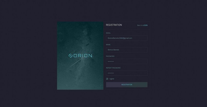 Orion Sci Fi Dashboard UI Kit