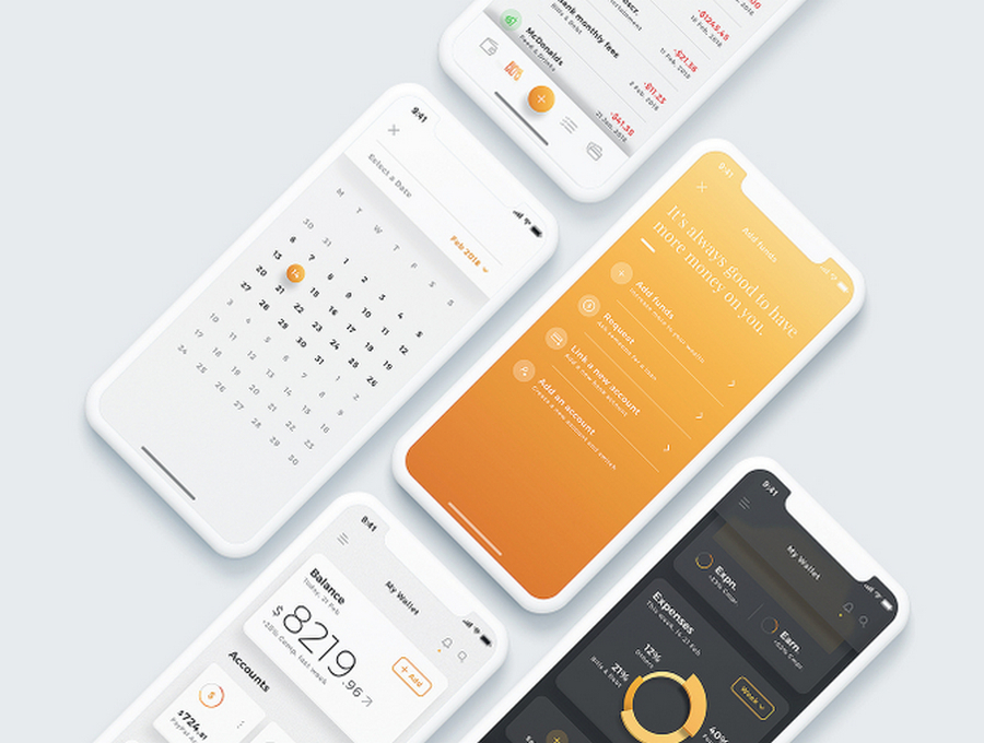 Aurelia Mobile Wallet App UI Kit