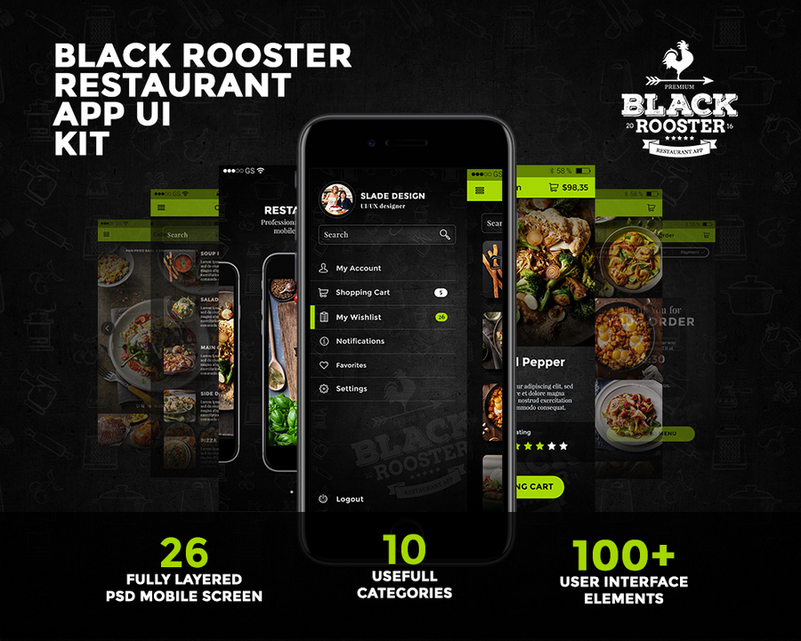 Black Rooster UI Kit