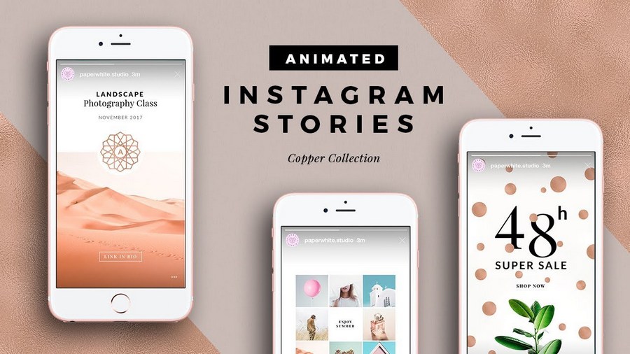 Copper Animated Instagram Stories