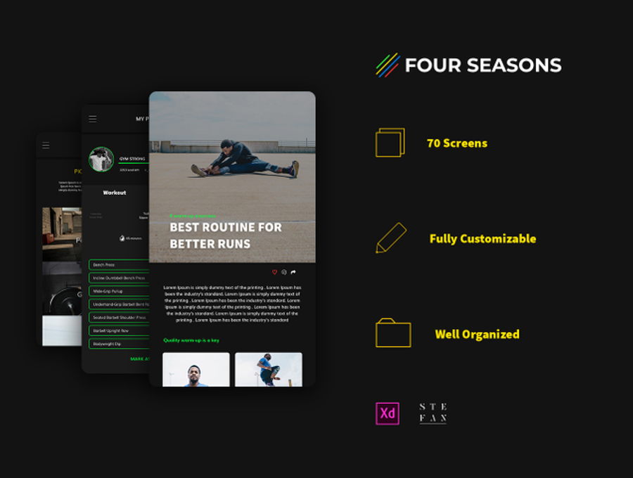 Four Seasons Android UI Kit