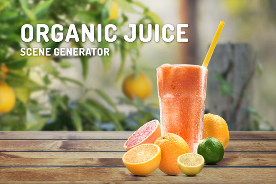 Organic Juice Scene Generator