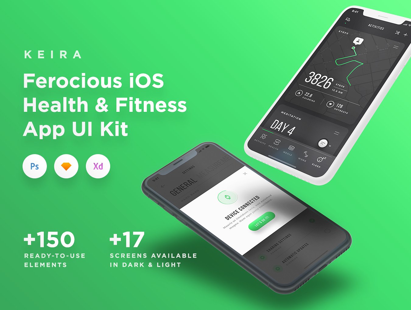 Keira Health & Fitness App UI Kit