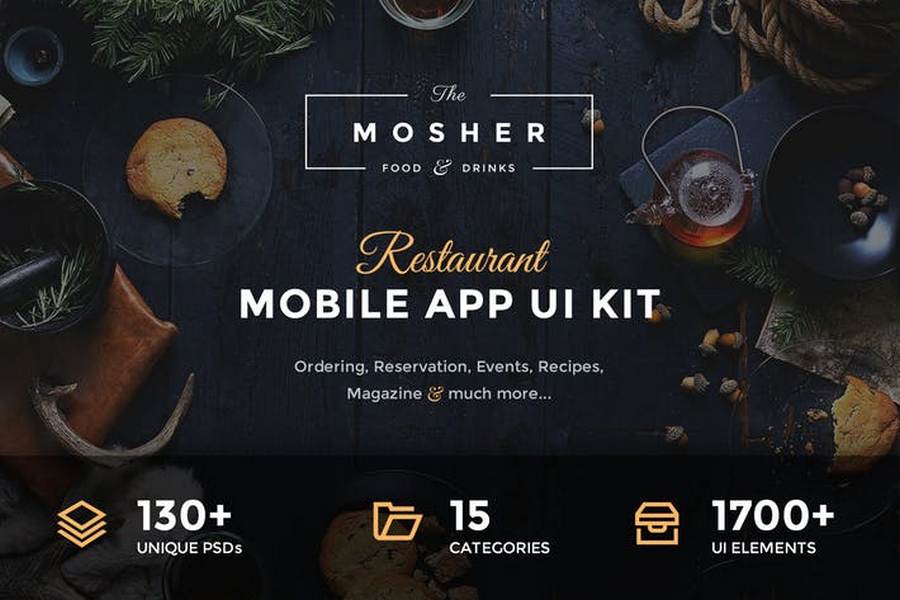 Mosher Mobile App UI Kit