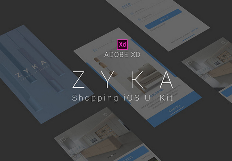Zyka Shopping iOS UI Kit