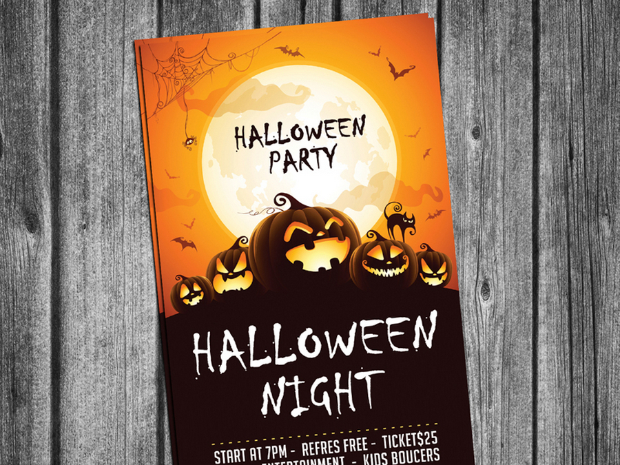 Free Halloween Party Invitation Template