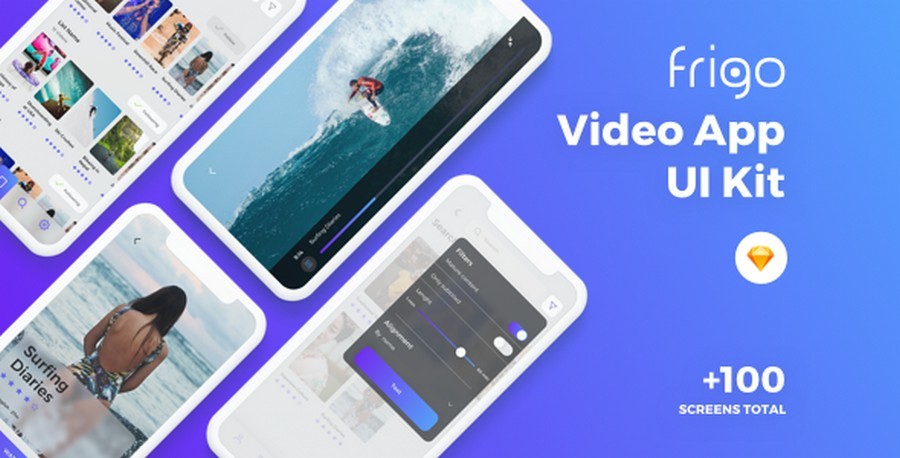 Frigo Video App UI Kit