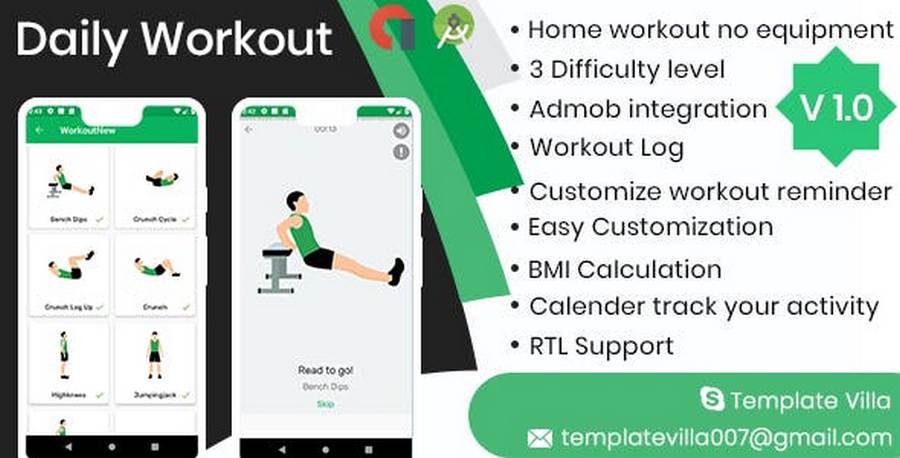 Daily Workout Android Template
