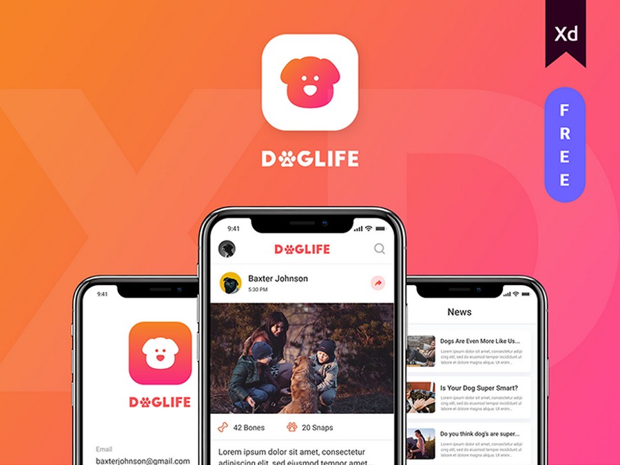 DogLife Free UI Kit