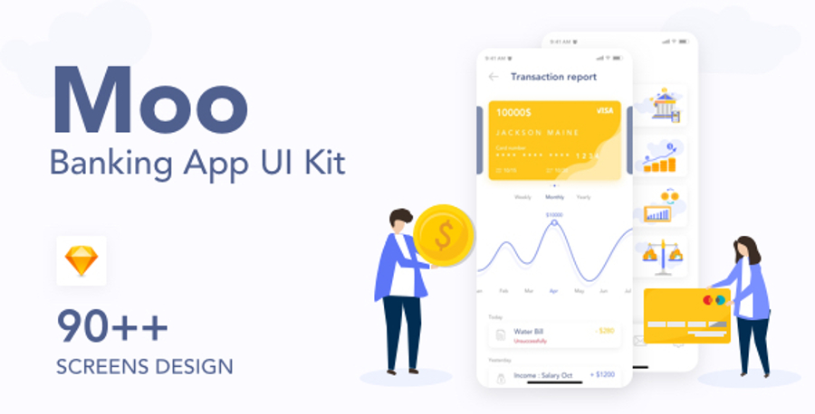 Moo Banking App UI Kit