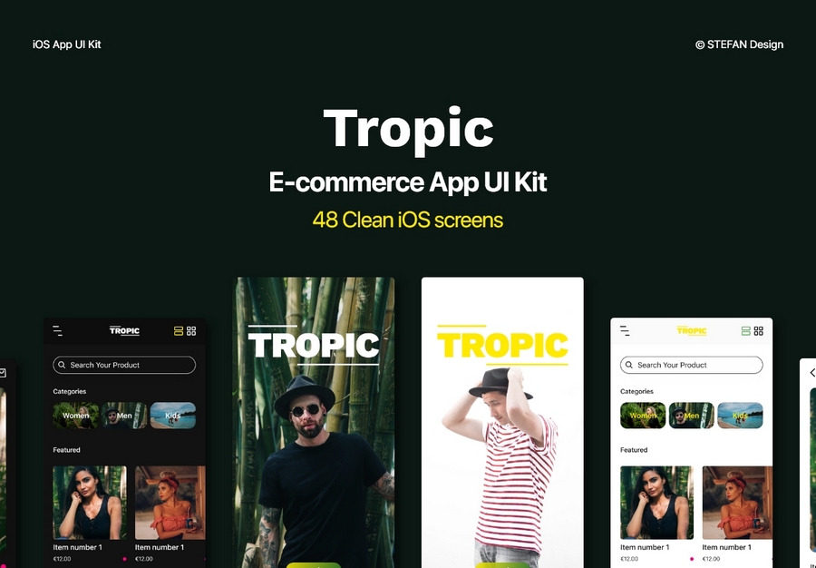 Tropic Ecommerce UI App UI Kit