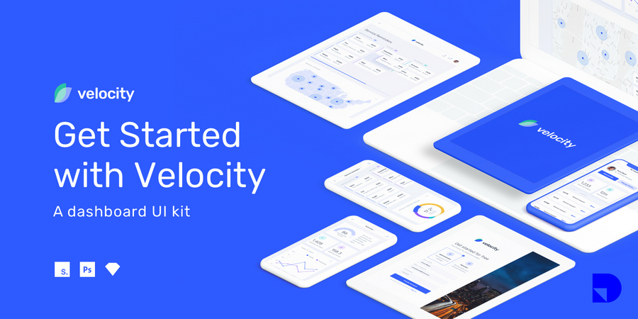 Velocity Free Dashboard UI Kit