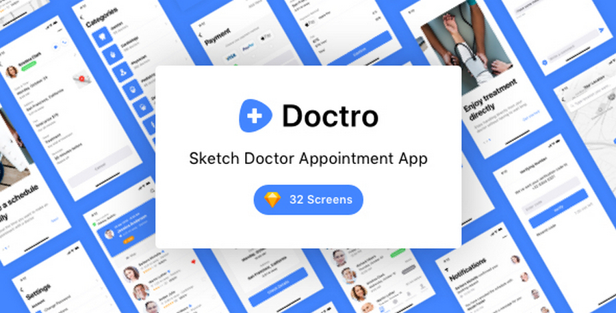 Doctro Sketch App UI Kit