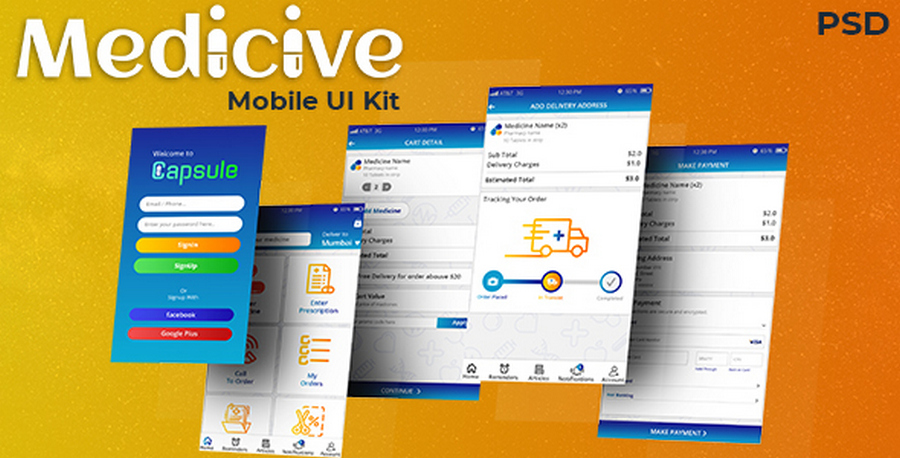 Medicive Mobile UI Kit