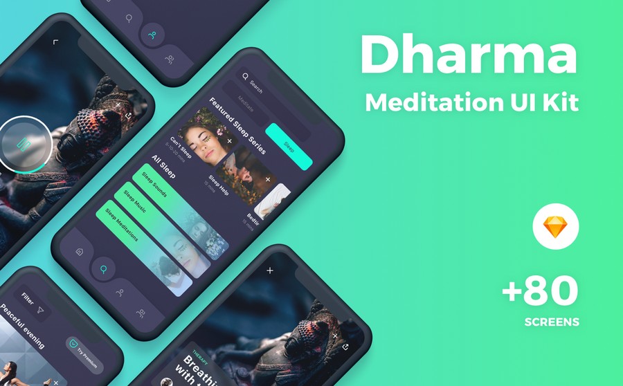Dharma Meditation UI Kit