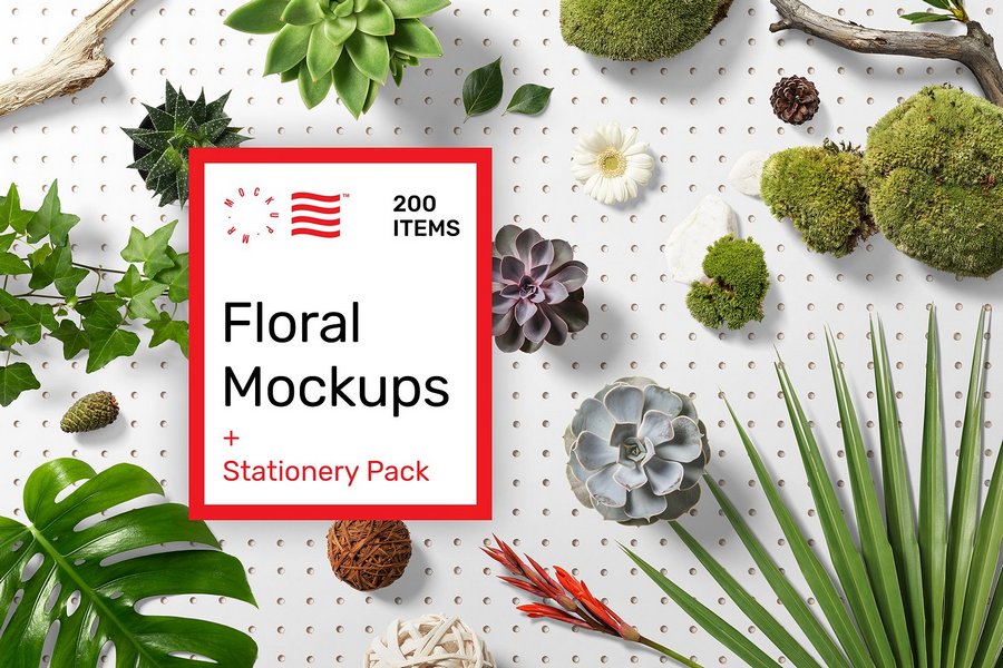 Floral Mockups + Stationery Pack