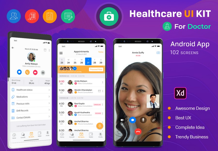 Healthcare Android App UI Kit
