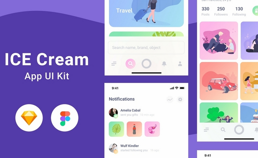 Ice Cream App UI Kit