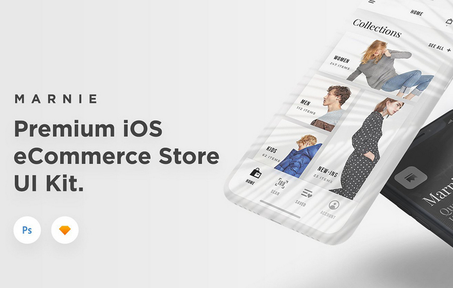 Marnie E-commerce iOS App UI Kit