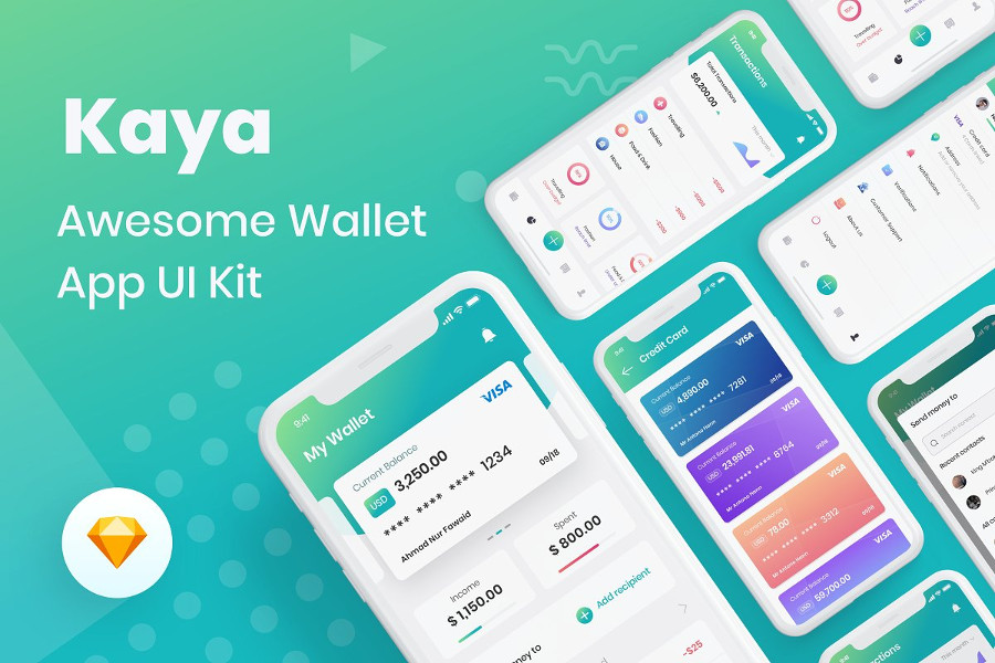 Kaya Wallet App UI Kit