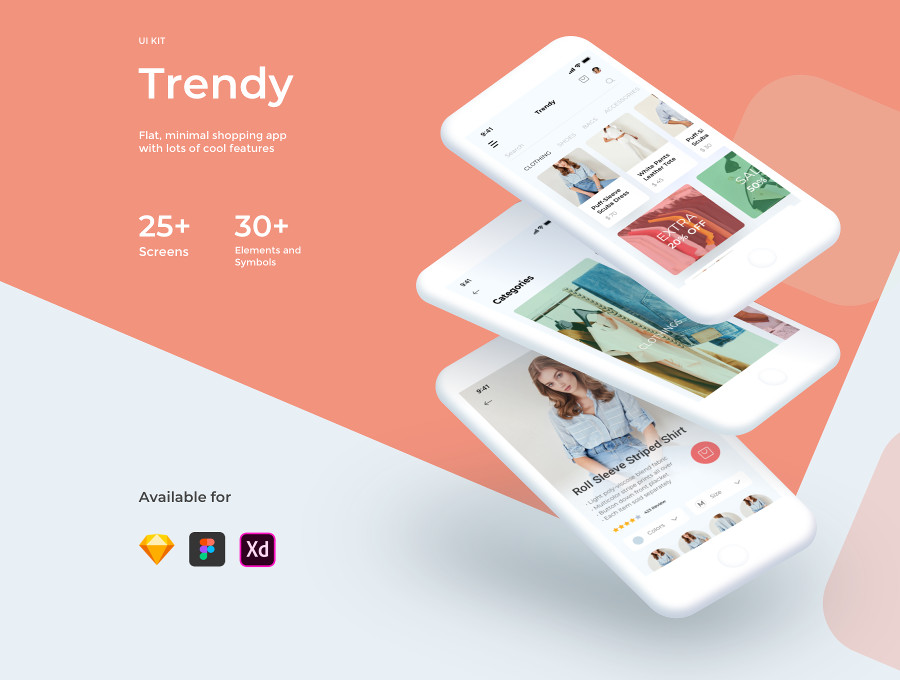 Trendy Shopping Ecommerce UI Kit