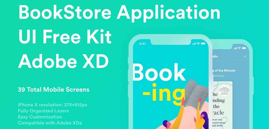 Bookstore Application Free UI Kit