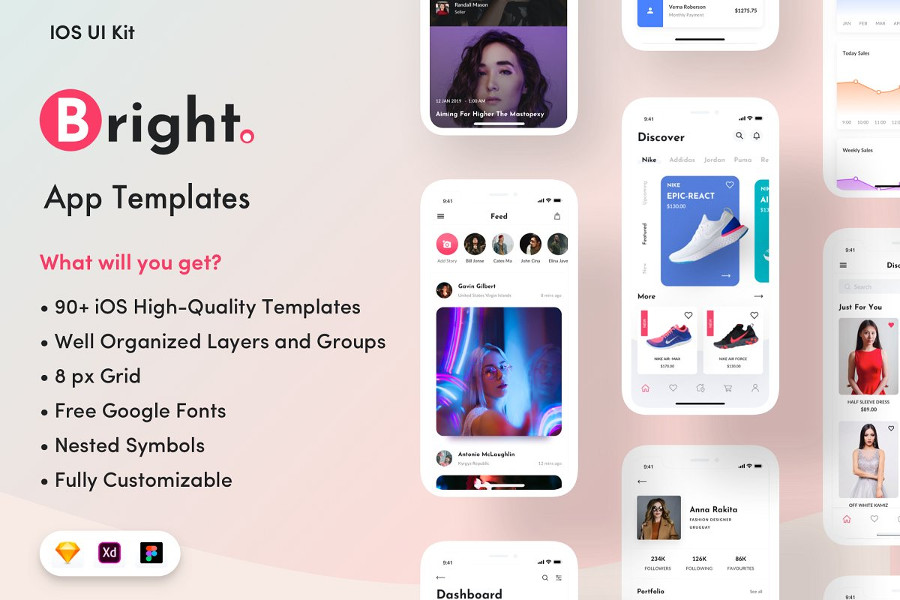 Bright App UI Kit