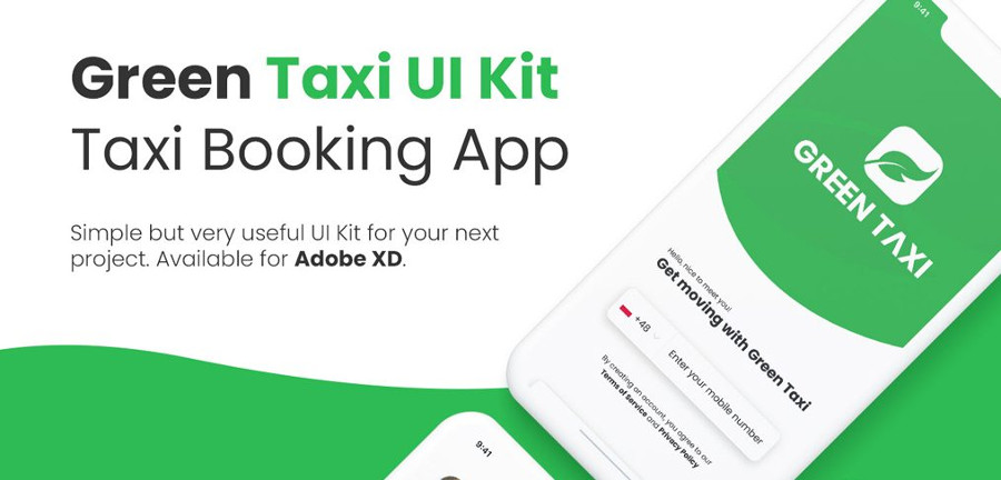 Green Taxi UI Kit