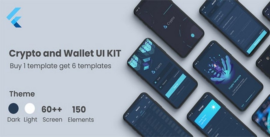 Crypto and Wallet UI Kit Flutter