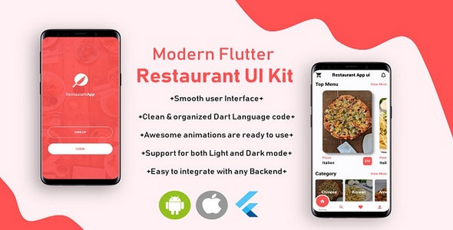 Modern Flutter Restaurant UI Kit