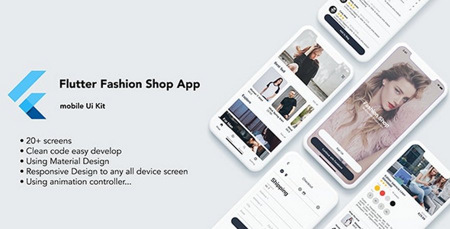 Flutter Fashion Shop App