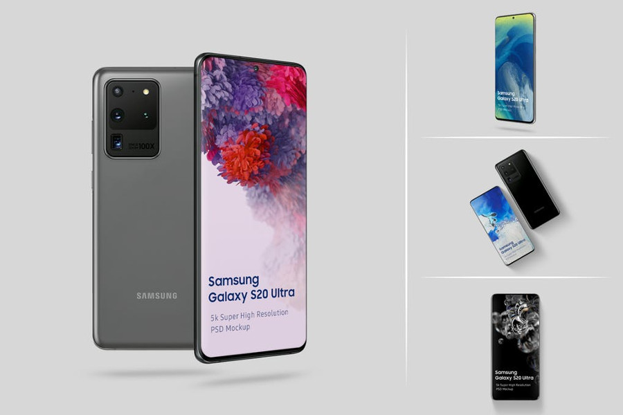 Samsung Galaxy S20 Ultra Mockup 1.0