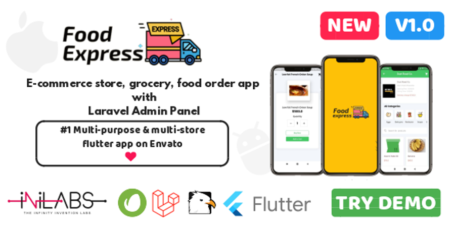 Food Express Flutter App Template