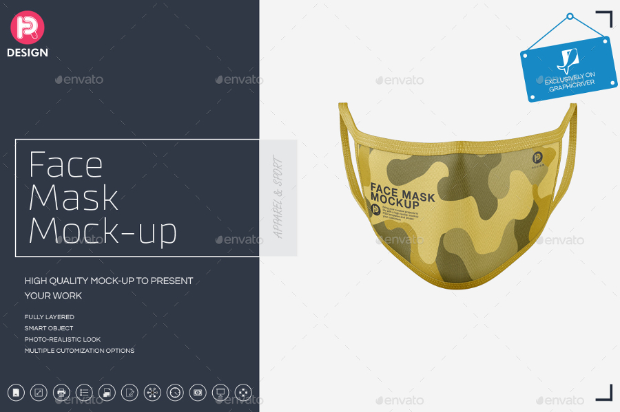 Face Mask Mockup by TRDesignme